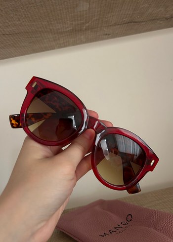 Bordo Transparan Modern Klasik Kadın Güneş Gözlüğü - Görsel 3