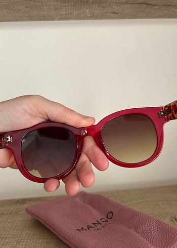 Bordo Transparan Modern Klasik Kadın Güneş Gözlüğü - Görsel 9