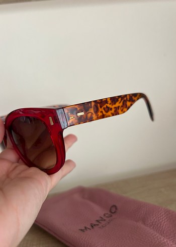 Bordo Transparan Modern Klasik Kadın Güneş Gözlüğü - Görsel 8