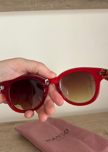 Bordo Transparan Modern Klasik Kadın Güneş Gözlüğü - Görsel 10