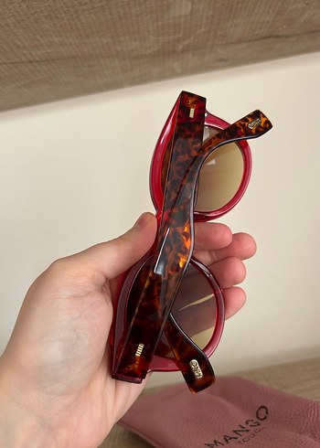 Bordo Transparan Modern Klasik Kadın Güneş Gözlüğü - Görsel 6