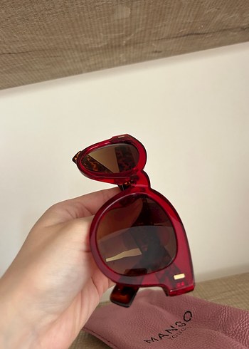 Bordo Transparan Modern Klasik Kadın Güneş Gözlüğü - Görsel 4