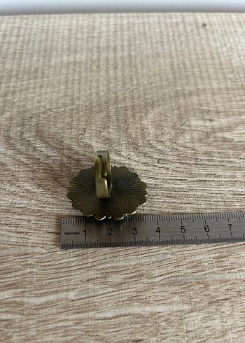 Turkuaz Desenli Bohem Kadın Yüzük - Görsel 8