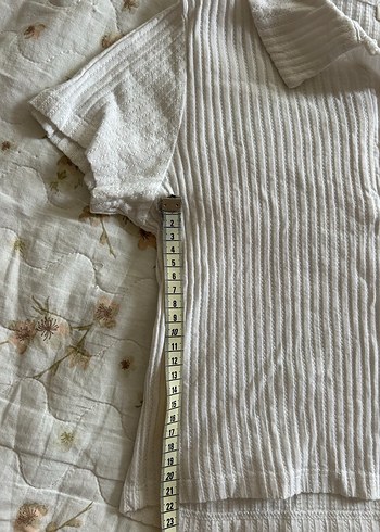 Kız Çocuk Beyaz Düğmeli Polo crop Tişört - Görsel 8