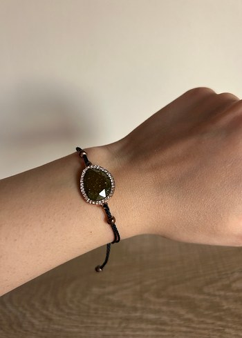 Bohem Tarzı Boncuklu yeşil Bileklik - Görsel 3