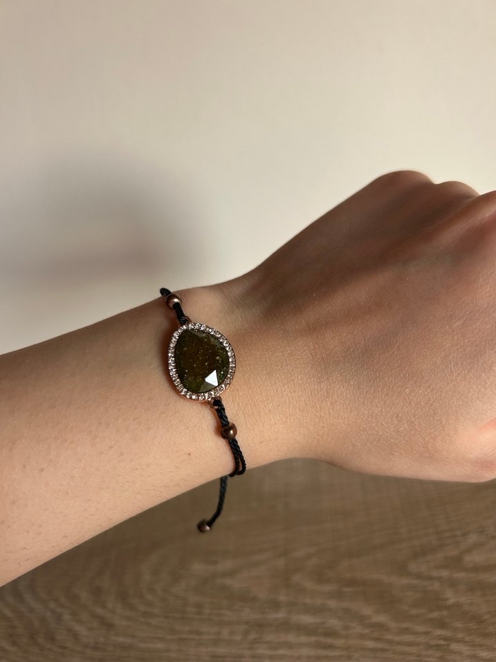 Bohem Tarzı Boncuklu yeşil Bileklik - Görsel 3