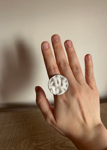 Minimalist Düğmeli Bohem Kadın Yüzük - Görsel 2