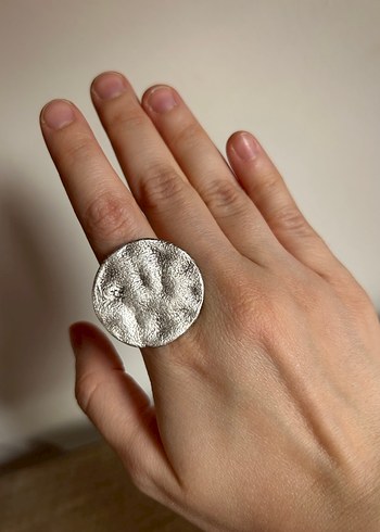 Minimalist Düğmeli Bohem Kadın Yüzük - Görsel 4