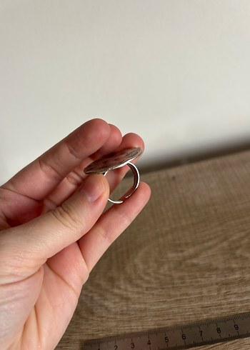 Minimalist Düğmeli Bohem Kadın Yüzük - Görsel 6