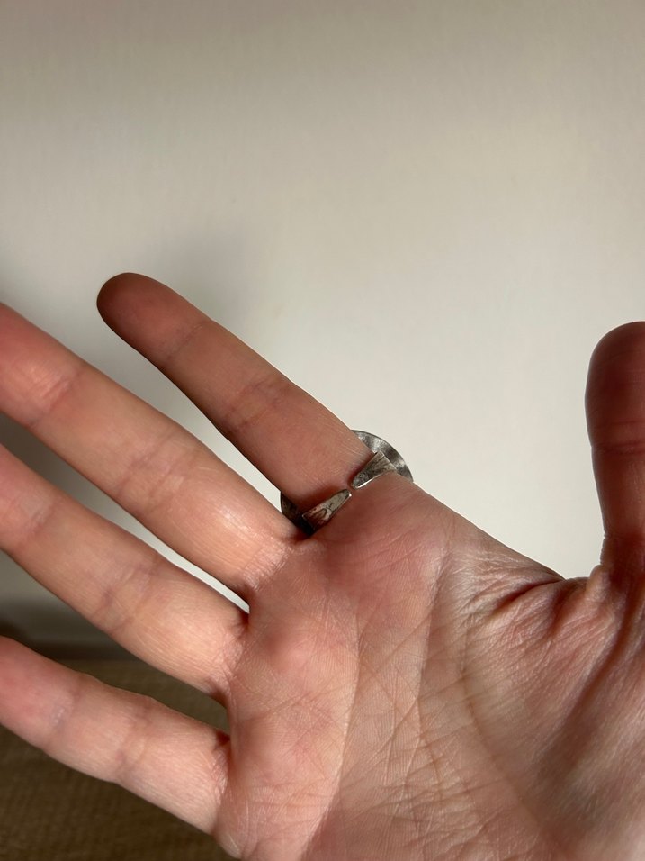 Minimalist Düğmeli Bohem Kadın Yüzük - Görsel 3