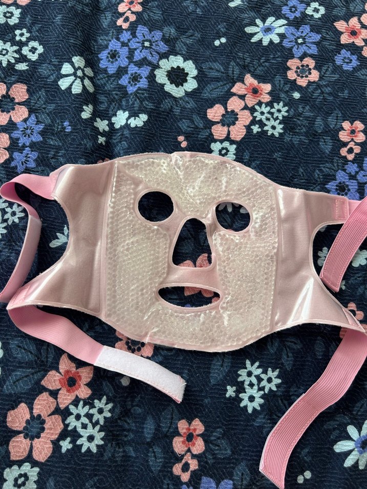 Ayarlanabilir Pembe Yüz Maskesi - Görsel 4