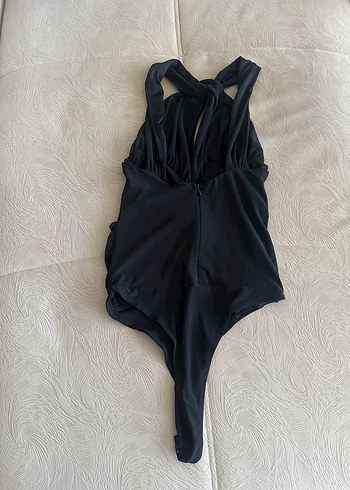 Siyah Drapeli çıtçıtlı bluz - Görsel 2