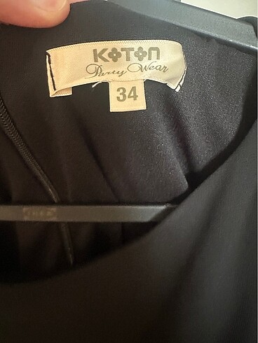 xs Beden Koton siyah şık elbise