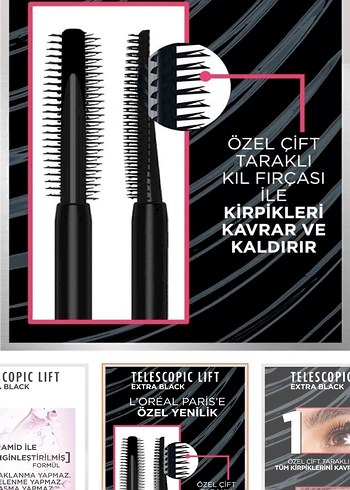 L'Oréal Paris L'Oréal Siyah Maskara - Uzatma & Kaldırma