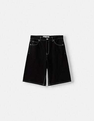 Bershka Bol Denim Bermuda Şort