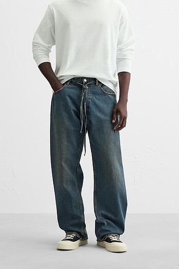 Zara Kemerli Baggy Jean