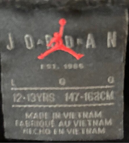 l Beden siyah Renk Jordan Eşofman altı 12-13 yaş