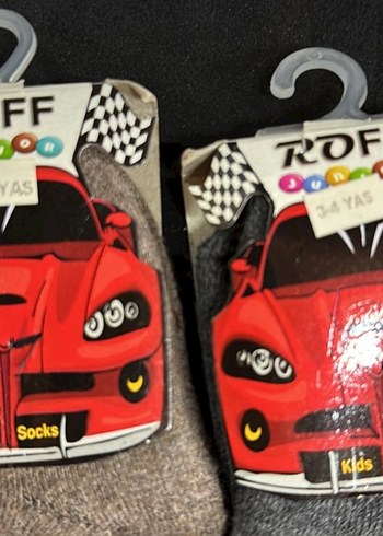 Erkek Çocuk kalın Desenli Çorap 3-4 Yaş - Görsel 2