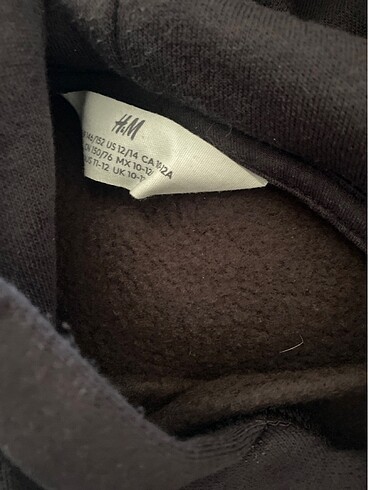 11-12 Yaş Beden Erkek Çocuk Kapşonlu Sweatshirt H&M 11-12 Yaş