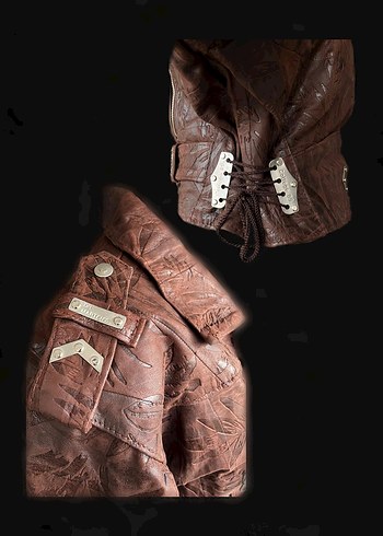 Vintage Deri Ceket - Görsel 3