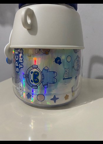 1200 ml Mavi Çocuk Termos Matara - Görsel 4