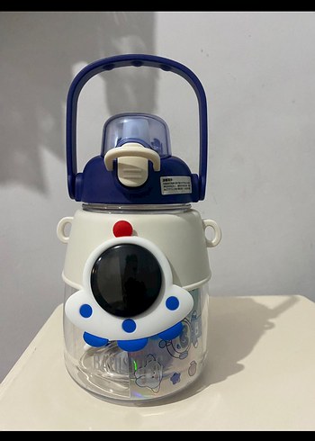 1200 ml Mavi Çocuk Termos Matara - Görsel 5