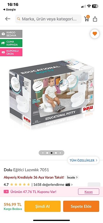 Eğitici lazımlık tuvalet