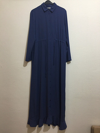 Aker Mavi uzun elbise 