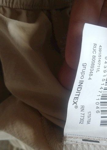 Bej Midi Keten Salaş Etek balon paraşüt modal kumaş etek - Görsel 7