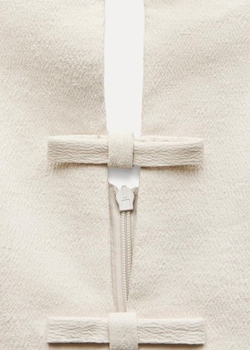 Beyaz Midi nişan nikah isteme  kalem Elbisesi - Görsel 3