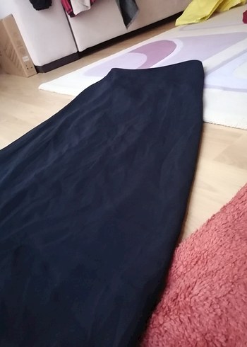 Siyah Uzun Kadın Etek kalem setrms - Görsel 3