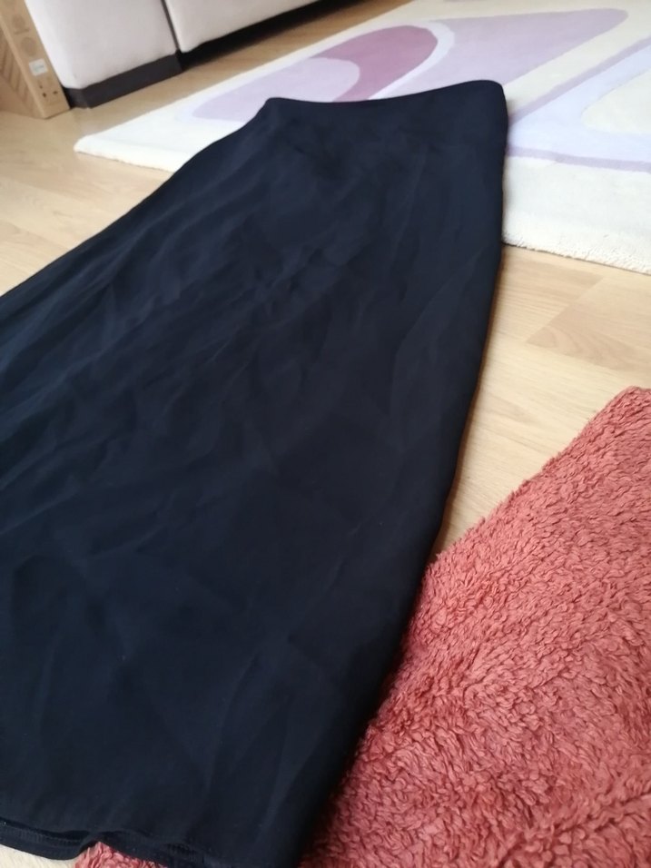 Siyah Uzun Kadın Etek kalem setrms - Görsel 4