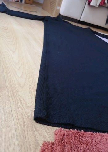 Uzun Siyah Drapeli Kadın Elbise - Görsel 5