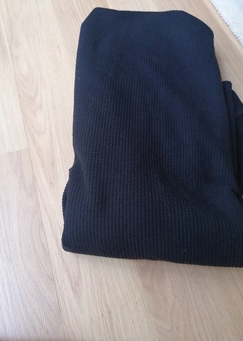 Uzun Siyah Drapeli Kadın Elbise - Görsel 8