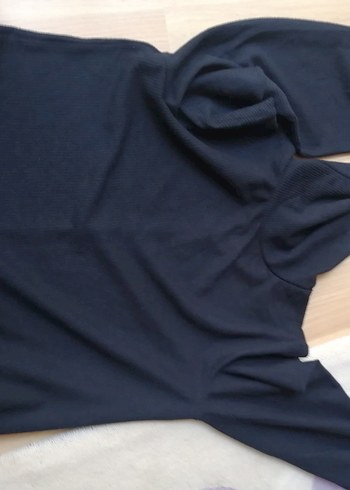 Uzun Siyah Drapeli Kadın Elbise - Görsel 6