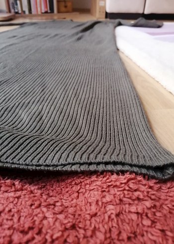 Haki Kadın Uzun Kollu Uzun Elbise - Görsel 3