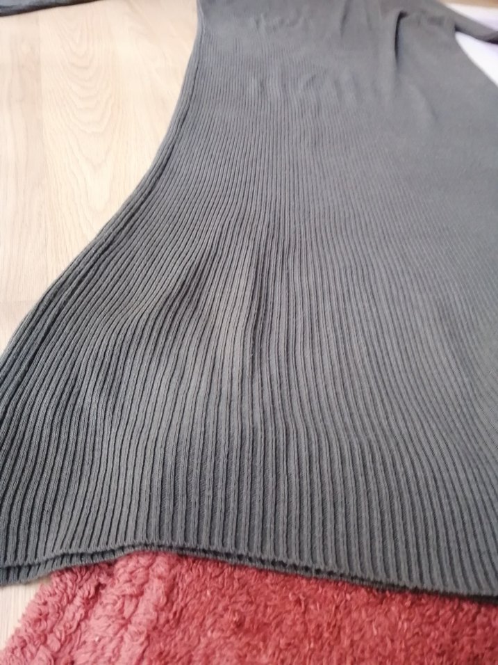 Haki Kadın Uzun Kollu Uzun Elbise - Görsel 2