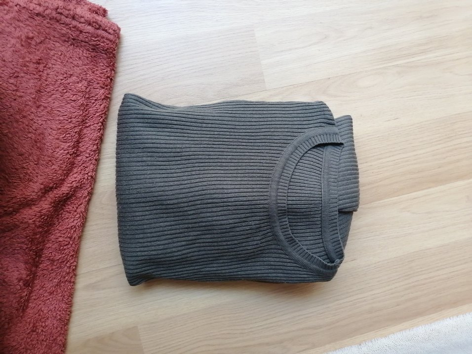 Haki Kadın Uzun Kollu Uzun Elbise - Görsel 4