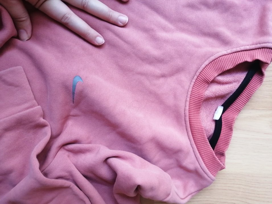 Kızlar için Pembe somon Bisiklet Yaka Sweatshirt - Görsel 3