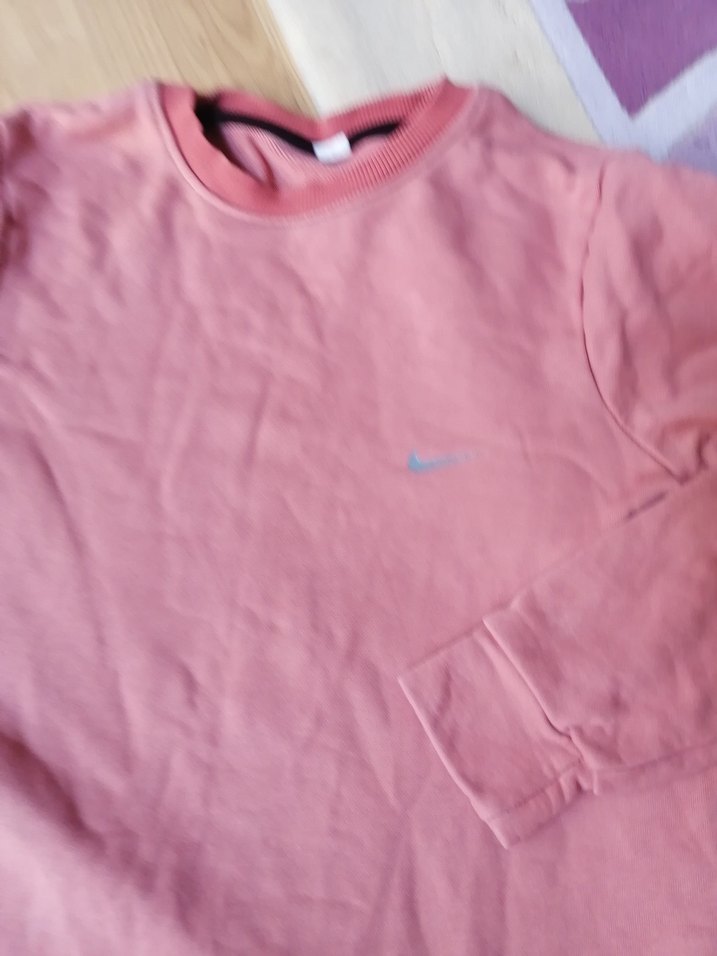 Kızlar için Pembe somon Bisiklet Yaka Sweatshirt - Görsel 2