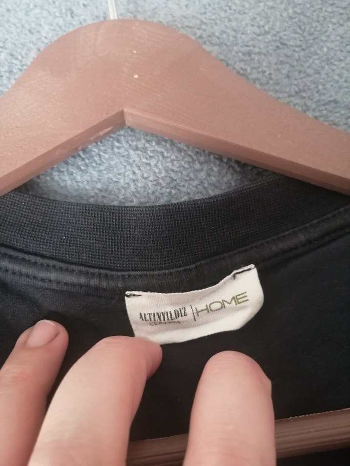 Düğmeli Siyah Erkek pijama üstü altınyıldız classiks - Görsel 5