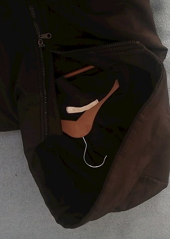 Siyah Uzun Kadın Kaban mont parka mihrinisa - Görsel 5