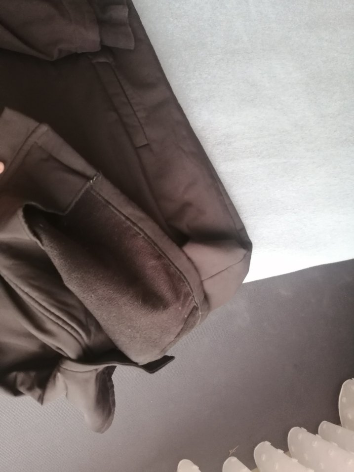 Siyah Uzun Kadın Kaban mont parka mihrinisa - Görsel 3