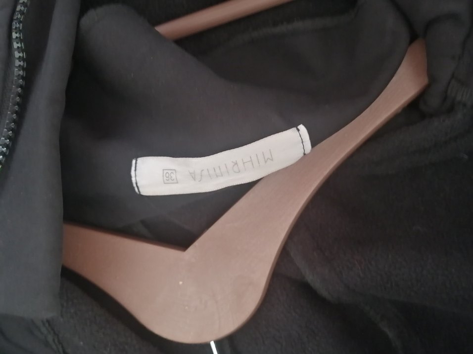 Siyah Uzun Kadın Kaban mont parka mihrinisa - Görsel 4