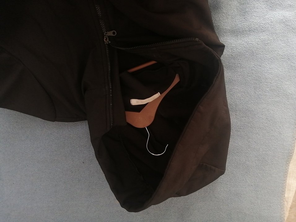 Siyah Uzun Kadın Kaban mont parka mihrinisa - Görsel 5