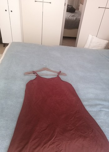 Kadın kahverengi krem Spor Midi Elbise - Görsel 5