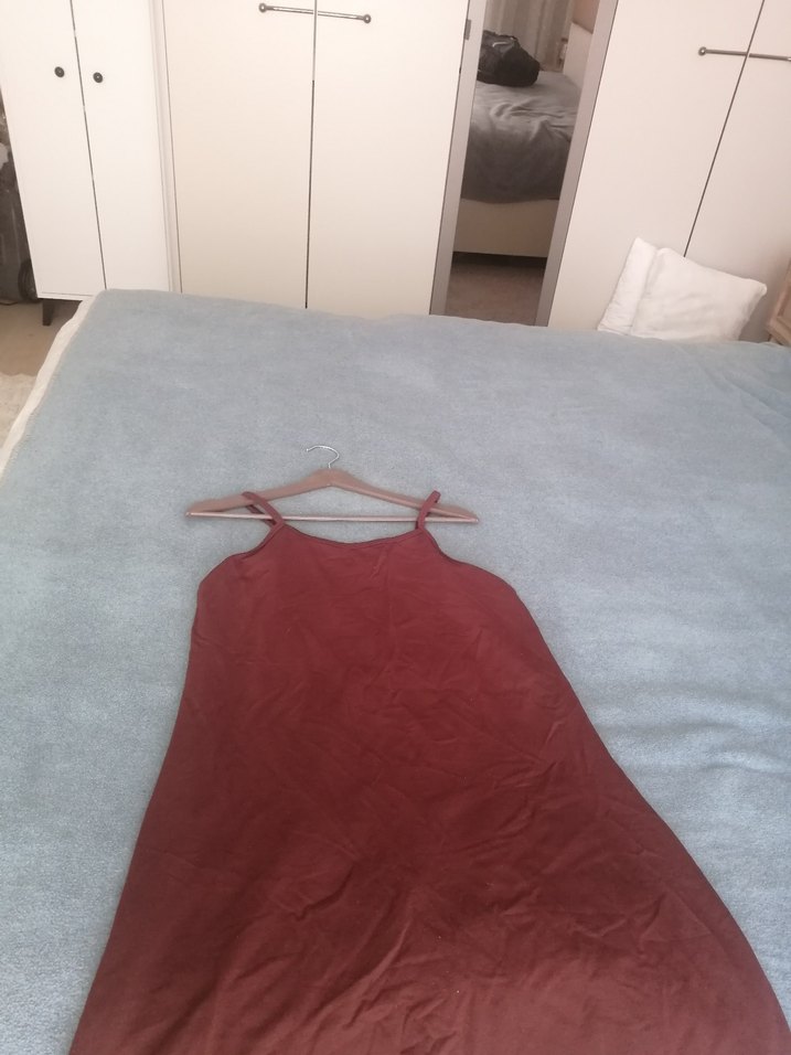 Kadın kahverengi krem Spor Midi Elbise - Görsel 5