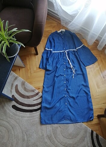 Tensel kot denim neways elbise ferace 