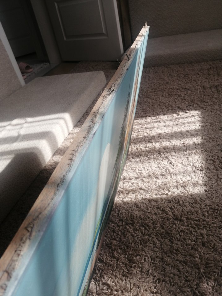 Renkli Doğa Manzarası Tablosu yağlı boya imzalı 50 yıllık resim - Görsel 5