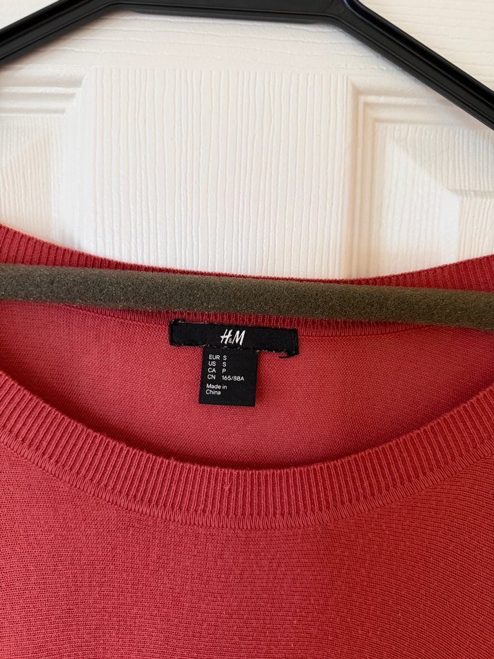 Kırmızı Salaş Uzun Kollu Kadın Bluz - Görsel 3